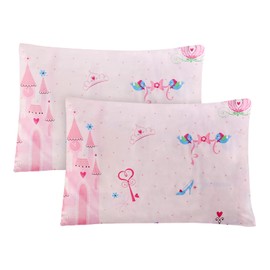 Vegena Cushion Cover 40 x 60 cm, Pack of 2 Children's Cotton Pillowcases, Cushion Covers for Prams, Soft Breathable Baby Pillowcase with Envelope Closure for Boys Girls Bed Linen