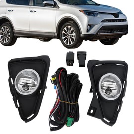 labwork Left Driver and Right Passenger Sides Pair Fog Lights Replacement for Toyota RAV4 2.5L 2016 2017 2018 520400R120 520400R020
