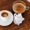 UPKOCH Mini Ceramic Cat Creamer Pitcher with Handle, 1.69oz/50ml White