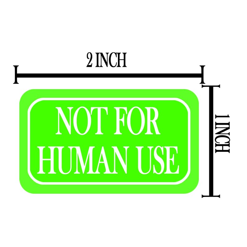500 Pcs Not for Human Use Label Stickers,2X1 Inches Industrial