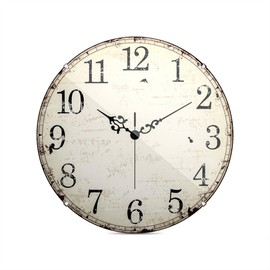 Mebus Quartz Wall Clock, Silent Movement - No Ticktack Noise, Precise Quartz Movement, Dome Glass Cover - Striking Design, Arabic Dial, Diameter: 20 cm