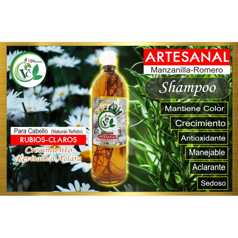Shampoo Tbvisana Manzanilla-romero Crecimiento,rubio Castaño