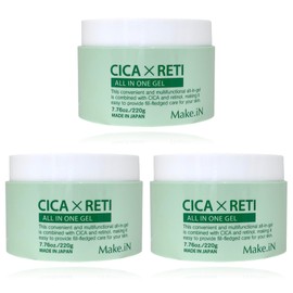 Make.iN CICA x RETI All-in-One Gel 220g | Deer Retinol Gel Moisturizing Skin Care (3 Pack)