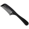 Aswalling Black Double Row Tooth Detangler Hair Comb Shampoo Comb