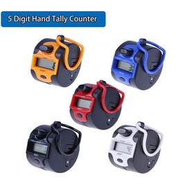 MACHSWON Black Hand Held Finger Ring Tally Counter Electronic Manual Counter Pocket Tally Counter 10-Digit Digital LCD Electronic Screen Digital Tally Counter 2PCS