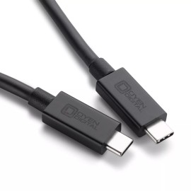 Oyen Digital USB4 Cable (40Gbps), 1ft (0.3M), 8K Video, 240W Charging
