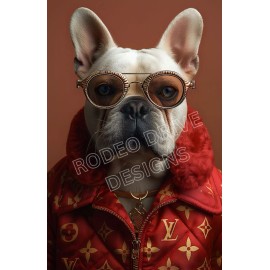 FRENCH BULLDOG WALL ART 11X17 WALL DECOR FRENCHIE ART GREAT GIFT FOR HOLIDAYS