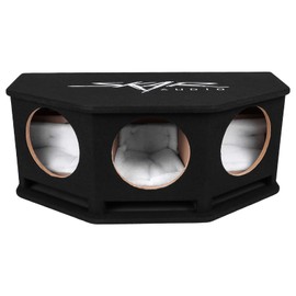 Skar Audio SK3X10V Triple 10" Universal Fit Ported Subwoofer Enclosure with Angled Rear Firing Design