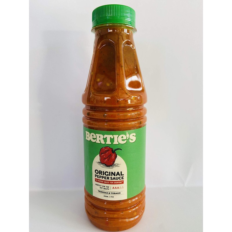 Bertie's Pepper Sauce (500mL) Trinidad and Tobago