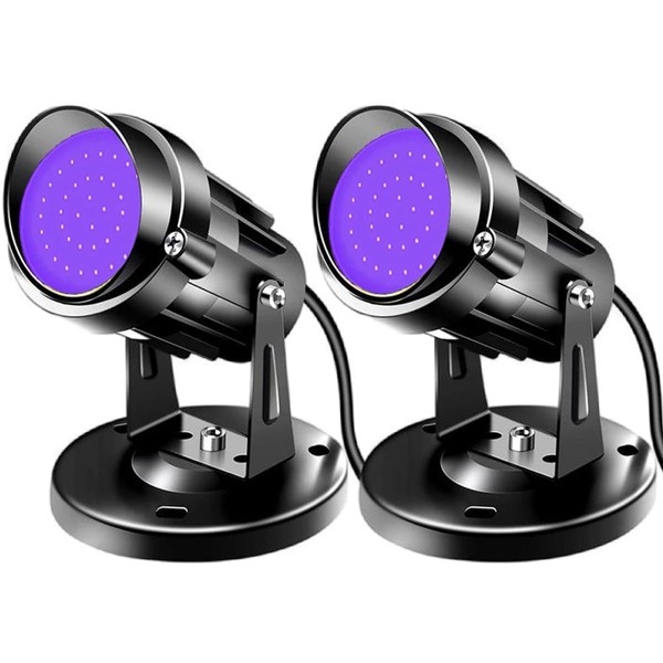 Unirence Halloween LED Blacklight Spot Lights Indoor 15W Black Spotlight