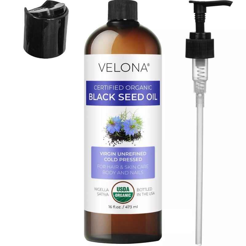 Velona Black Cumin Seed Oil USDA Certified Organic 16 Fl