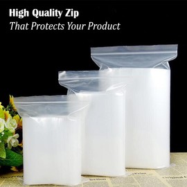 Isupli 100 x Grip Seal Bags 3" x 3.25" Reusable Zip Loack Clear Polythene Bags for Food Storage, Sandwiches, Small Accessories and Packaging Essentials