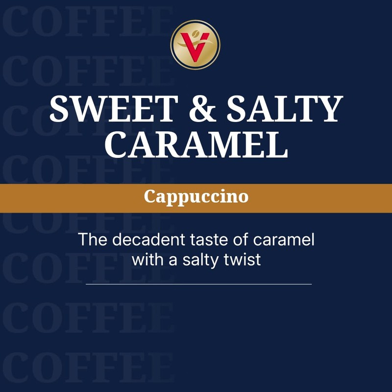 Victor Allen's Coffee Sweet and Salty Caramel Flavored Cappuccino Mix,
