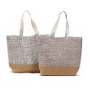 Two's Company Weaver Tote Bag With Cotton Lining And Inside