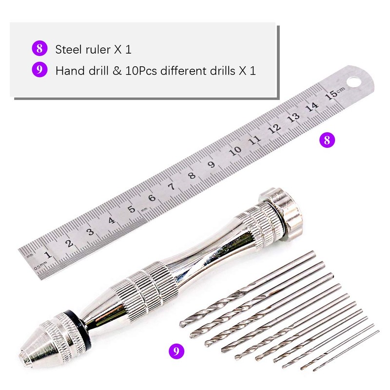 Swpeet 35Pcs Professional for Gundam Modeler Basic Tools, Tool Set
