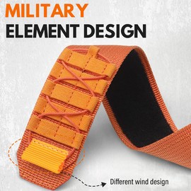 Nixiamy Rugged Nylon Sport Watch Band 22mm Quick Release Watch Strap Mountaineering Style Replacement Watch Strap 5 Colors (Black/Army Green/Navy blue/Grey/Orange) for Men Women