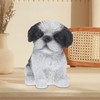 Kisangel 1pc Shih Tzu Figurine Dog Statues Home Decor Resin