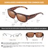 DUCO POLARISED OVERGLASSES Wraparound Fit Over Glasses for Myopia 8956