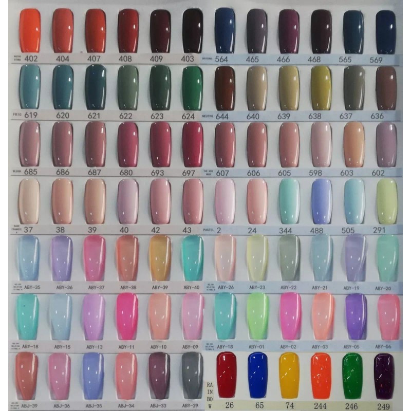 Mussa Kit Gel Gama 6 Pz + Base + Top