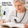 Hands-Free Neck Magnifying Glass, 3X & 10X Magnifier for Reading,