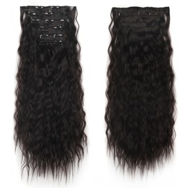 Jet Black Body Clip-In Hair Extensions Voluminous & Glamorous