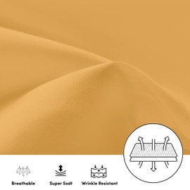 AMEHA 100% Brushed Microfiber Pillow Cases 2 Pack, Super Soft Standard Pillow Cases | Hotel Quality Pillow Covers, 50x75 cm,