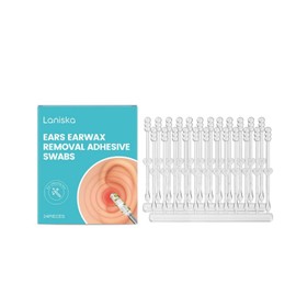 Sticky Ear Cleaning Stick 24-Pack - Gentle Spiral Adhesive Ear Swabs