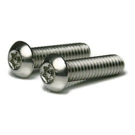 Torx w/Pin Tamper Proof Security T-25 Button Cap Screw 18-8 Stainless Steel - 12/24 x 1/2 Qty-25