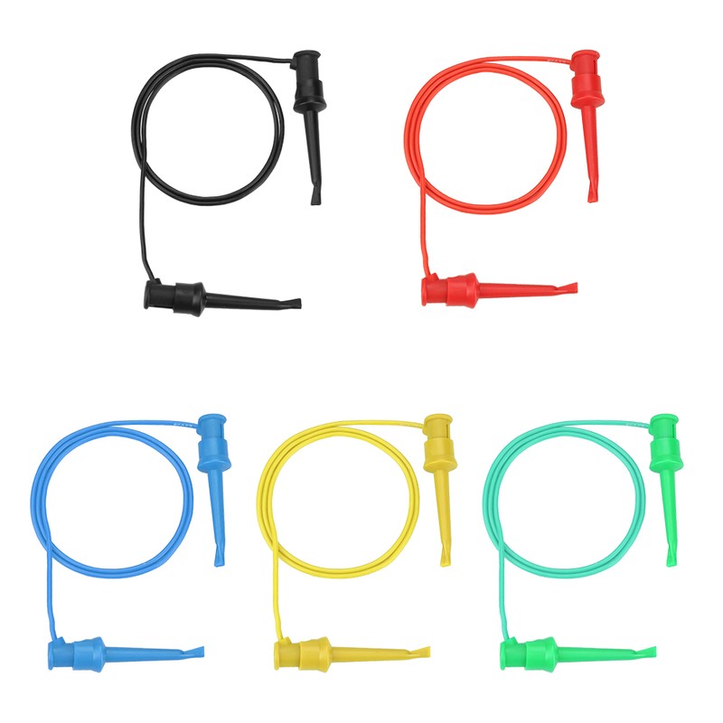 5Pcs Colorful Multimeter Electrical Test Dual SMD IC Silicone Lead
