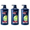 Clear 클리어 쿨링 이치 컨트롤 맨 샴푸 650ml 3개 [클리어