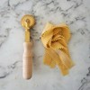 Professional Pasta cutter wheel, in brass and natural wood
