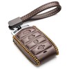 Vitodeco Genuine Leather Smart Key Fob Case Cover Protector with