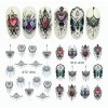 Stiker Uñas 40 Uds Mariposas, Geometría, Plumas, Plantas Etc