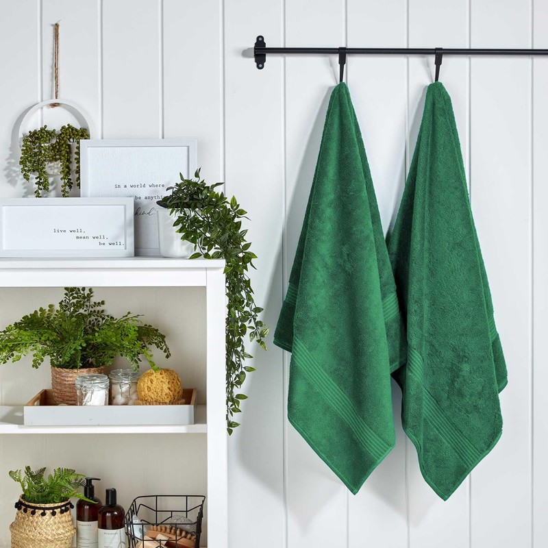 Christy Supreme Hygro 2 Hand Towels Set | Spruce Green