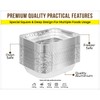 Zuvo Large Disposable Aluminium Foil Trays Containers with Paper Lids