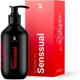 Aceite Corporal de 800ml (27 oz) para Masaje en Pareja con más de 99% de Ingredientes Naturales, Mezcla de Aceites Naturales Relajantes de 800 ml para Masaje Erótico.Sensual Massage Oil. B Life