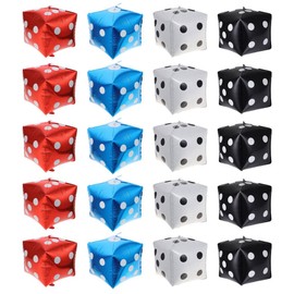 SAFIGLE 20pcs Dice Balloons Foil Cube Balloons for Theme Parties Game Activities and Fun Celebrations and