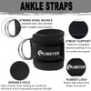 LINSTER Ankle Straps for Cable Machine (Pair) Adjustable fit Comfort