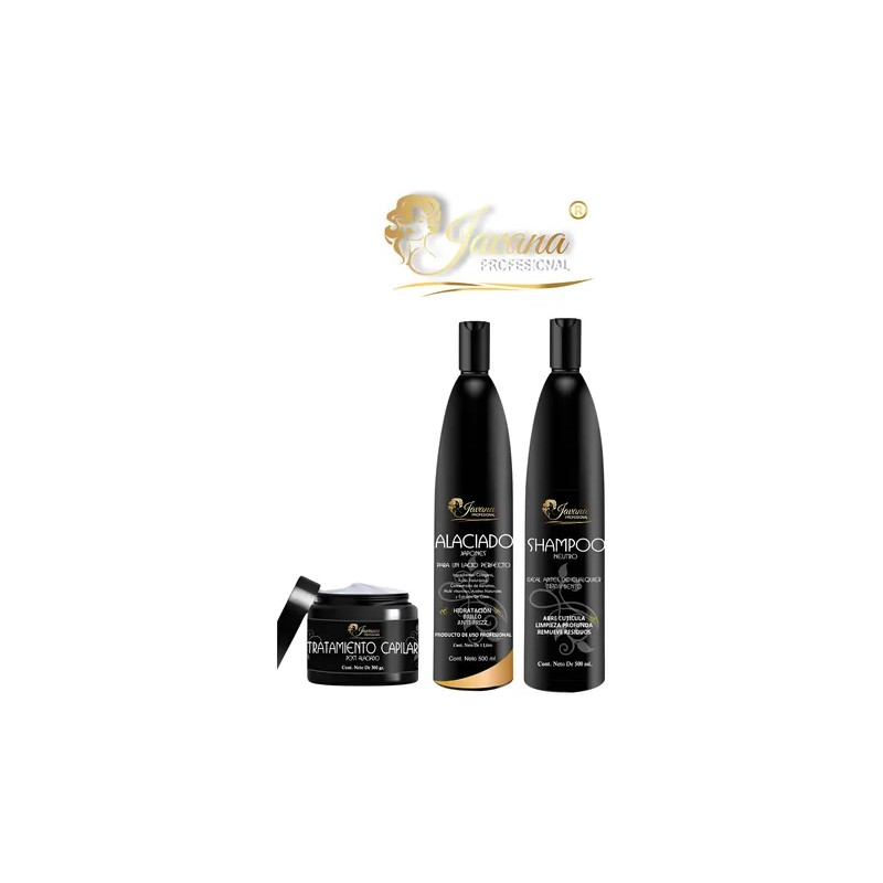 Kit Javana Shampos Coco Alaciado Japonés Antifrizz 500ml
