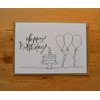Freyheit 12 x Stylish Birthday Cards (A6 Format) Black and