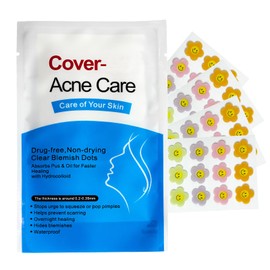 CLCMS Pimple Patches - Hydrocolloid Acne Patches for Face - Cruelty-Free Zit Patches for Face, Blemish Patches, Pimple Stickers, Zit Stickers, Acne Stickers Smiles flower (1 pack)