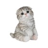 Oubia Sitting Scottish Fold Ears, Gray, 5.5 x 4.1 x