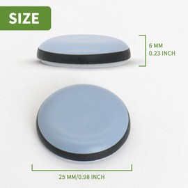 COVERCORNER Appliance Sliders for Kitchen Appliances, Kitchen Appliance Sliders for Counter, Self Adhesive Small Appliance Slider - 1 inch 12PCS Blue