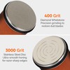 Knife Sharpener – Rolling Knife Sharpener Kit with Diamond Disc