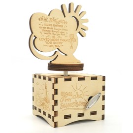 Sooharic Daughter Gifts from Dad, You are My Sunshine Music Box, Daughter Gift from Dad, Wooden Music Box Mechanism