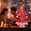 Valentine's Day Tree Tabletop Decorations 20 Red Lights with Timer