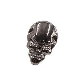 Hihaha Car 3D Emblem Badge Decal Skeleton Skull Bone Shape Sticker Durable Material