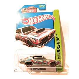 Hot Wheels, 2015 HW Workshop, '68 Hemi Barracuda [Silver] Die-Cast Vehicle #213/250