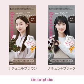 Beautylabo Hoyu Beauty Lab Whip Hair Color, Agent 1: 1.4 oz (40 g) + Agent 2: 2.8 fl oz (80 ml) + Beauty Serum: 0.2 fl oz (5 ml), Hair Color Restoration Natural Brown