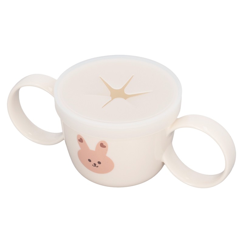 Baby Learning Drinking Cup 200mL Cartoon Animal Print Silicone Training